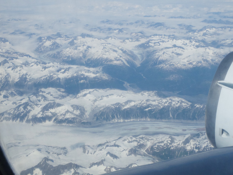 Mountain views leaving Anchorage, Alaska (credit: Christina Williamson).