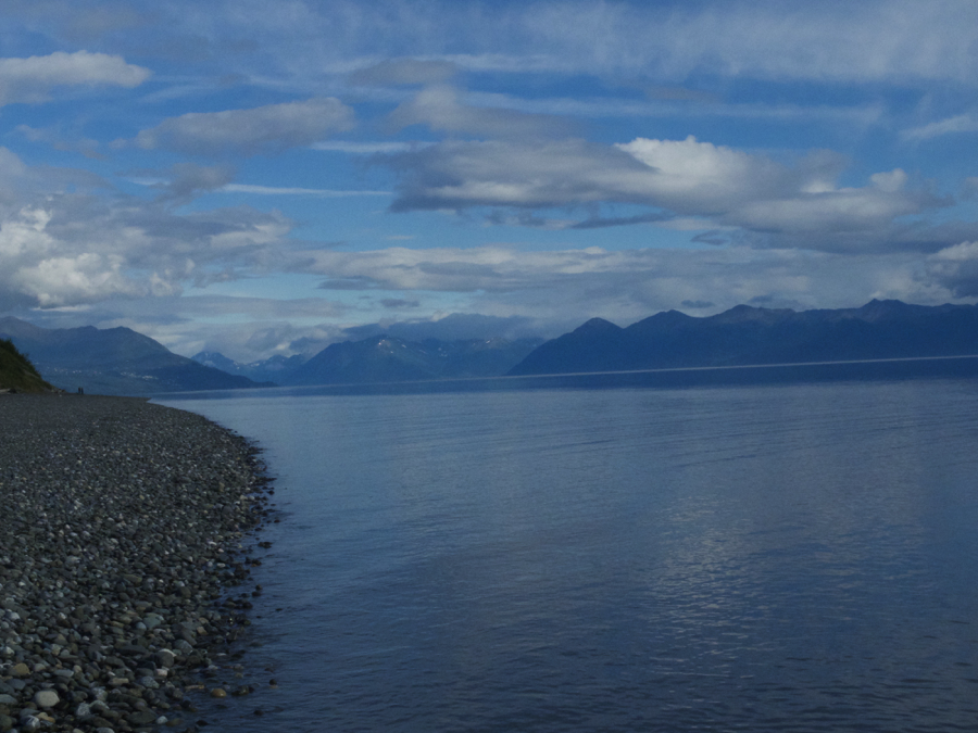 Views during and evening stroll in Anchorage, Alaska (Credit: Christina Williamson).
