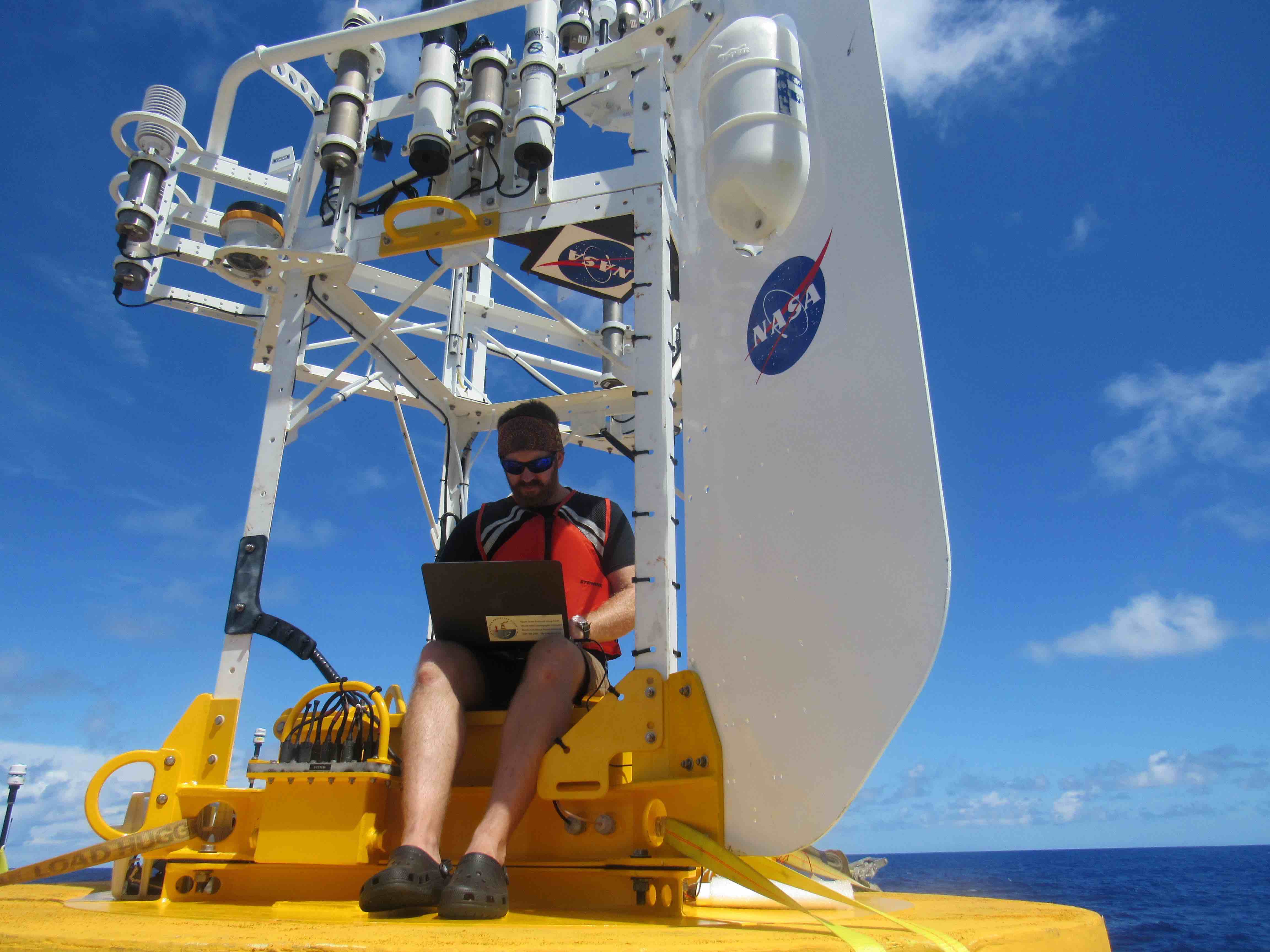 Emerson Hasbrouck, working in his office.