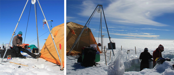iWS developed by our colleagues from the University of Utrecht in the Netherlands. On the left, iWS at the old location and on the right, the iWS left at its new location.