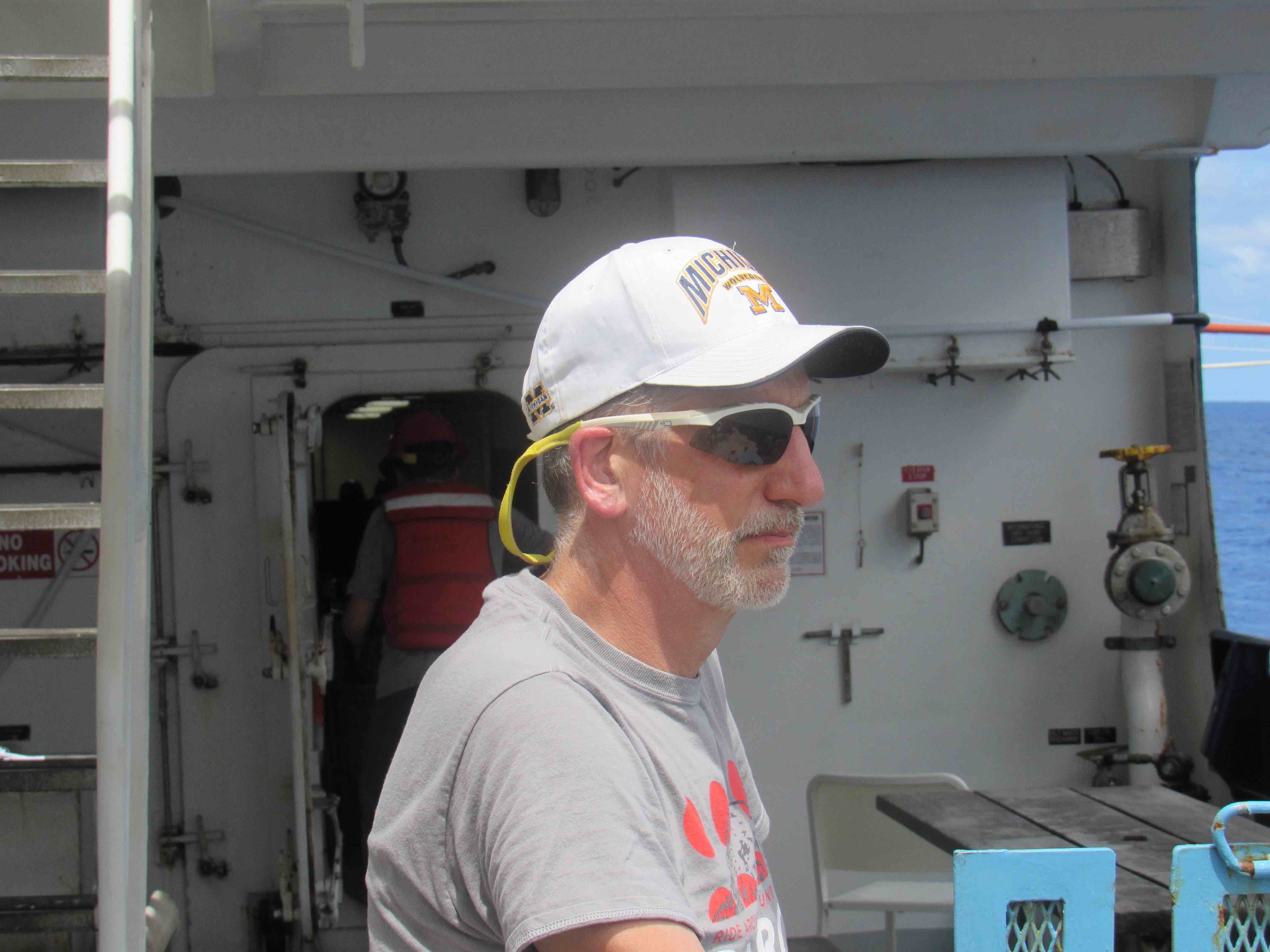 Andy Jessup, Chief Scientist on SPURS-2 R/V Revelle.