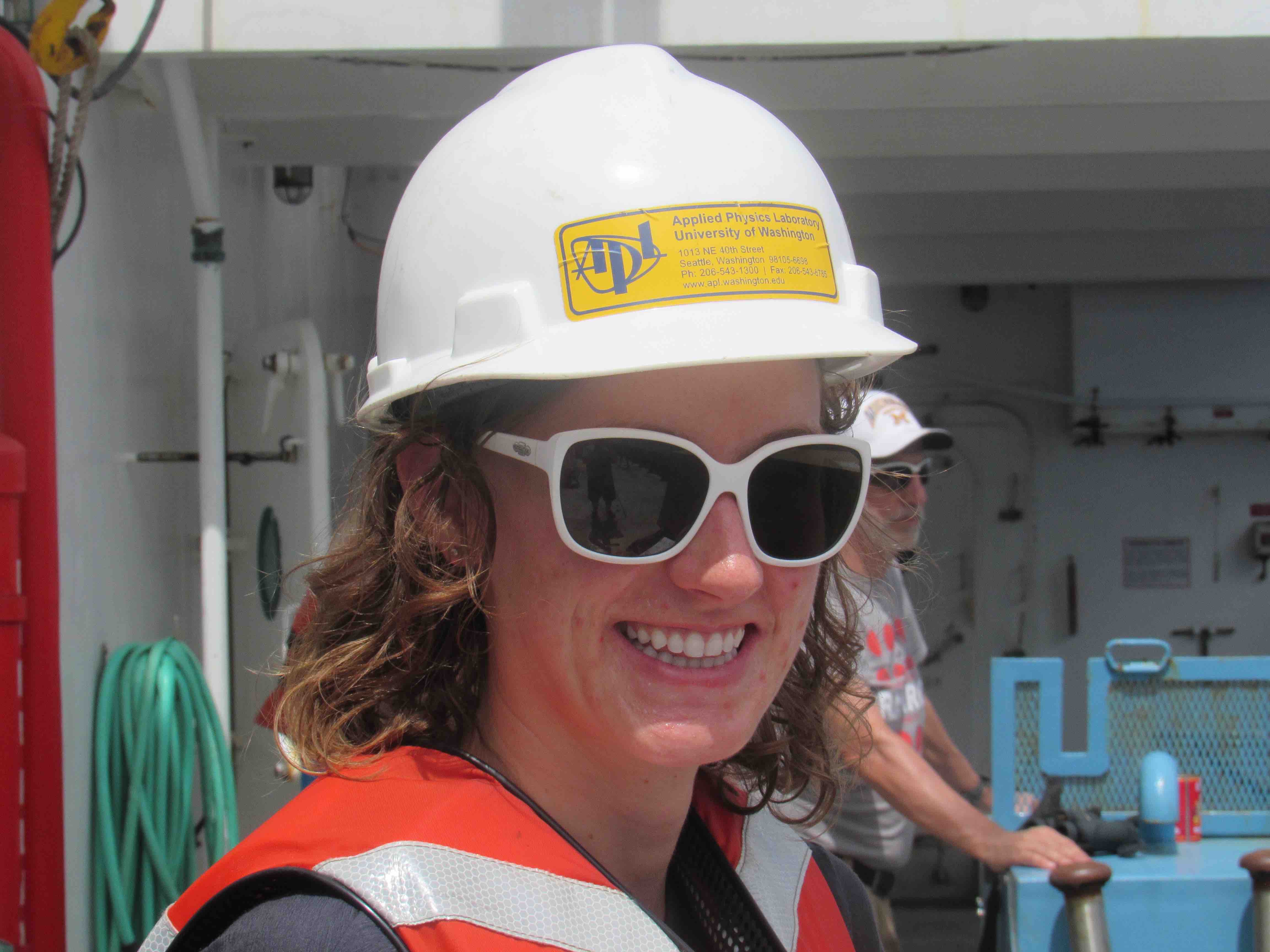 Elizabeth Thompson from the University of Washington's Applied Physics Lab.