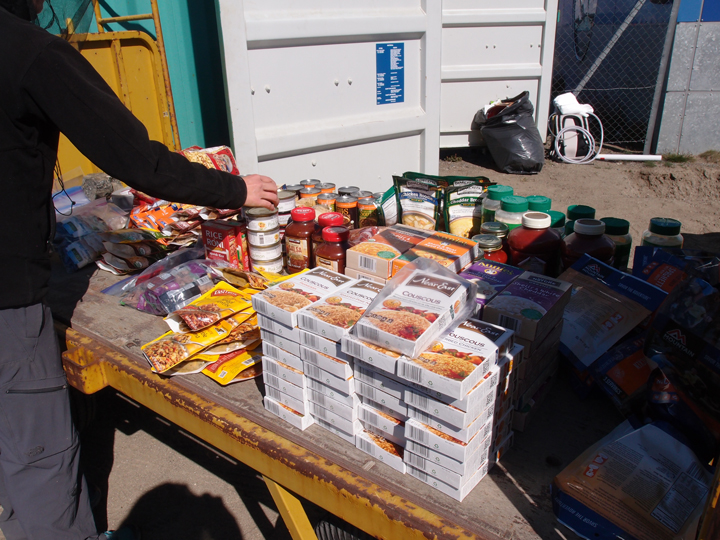 Our dinners for the next three weeks.