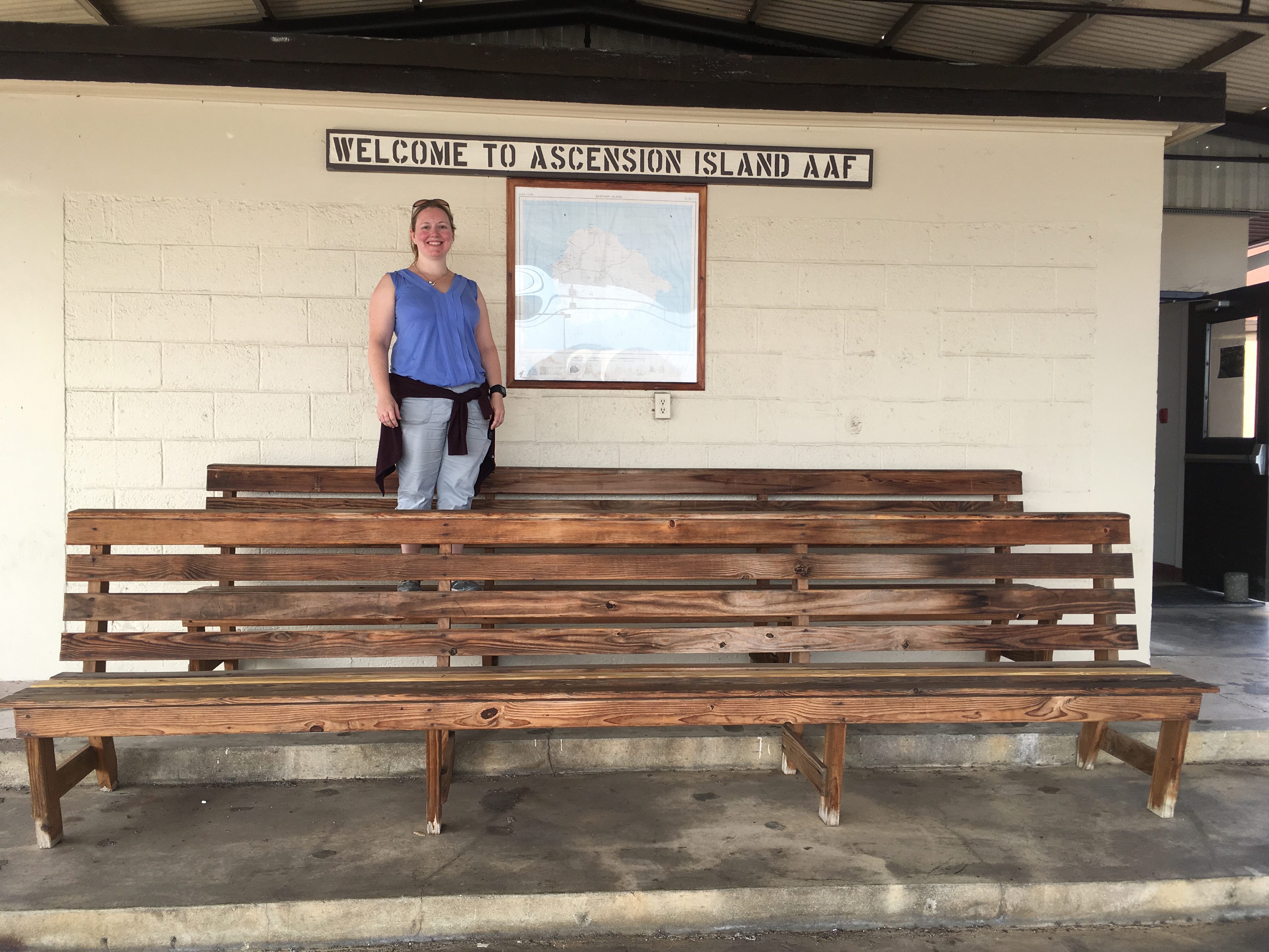 Róisín in Ascension Island. 