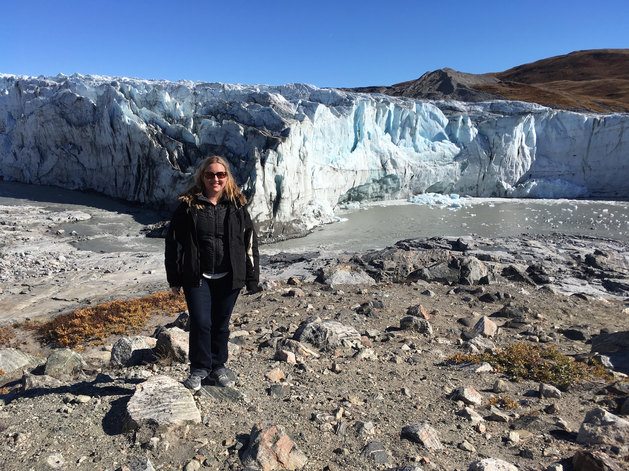 Róisín Commane at Russel Glacier, Greenland. 
