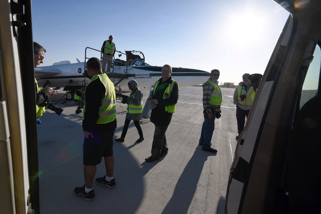 My view waiting to hop in the jet for ORACLES ER-2 mission one. Credit: Stu Broce