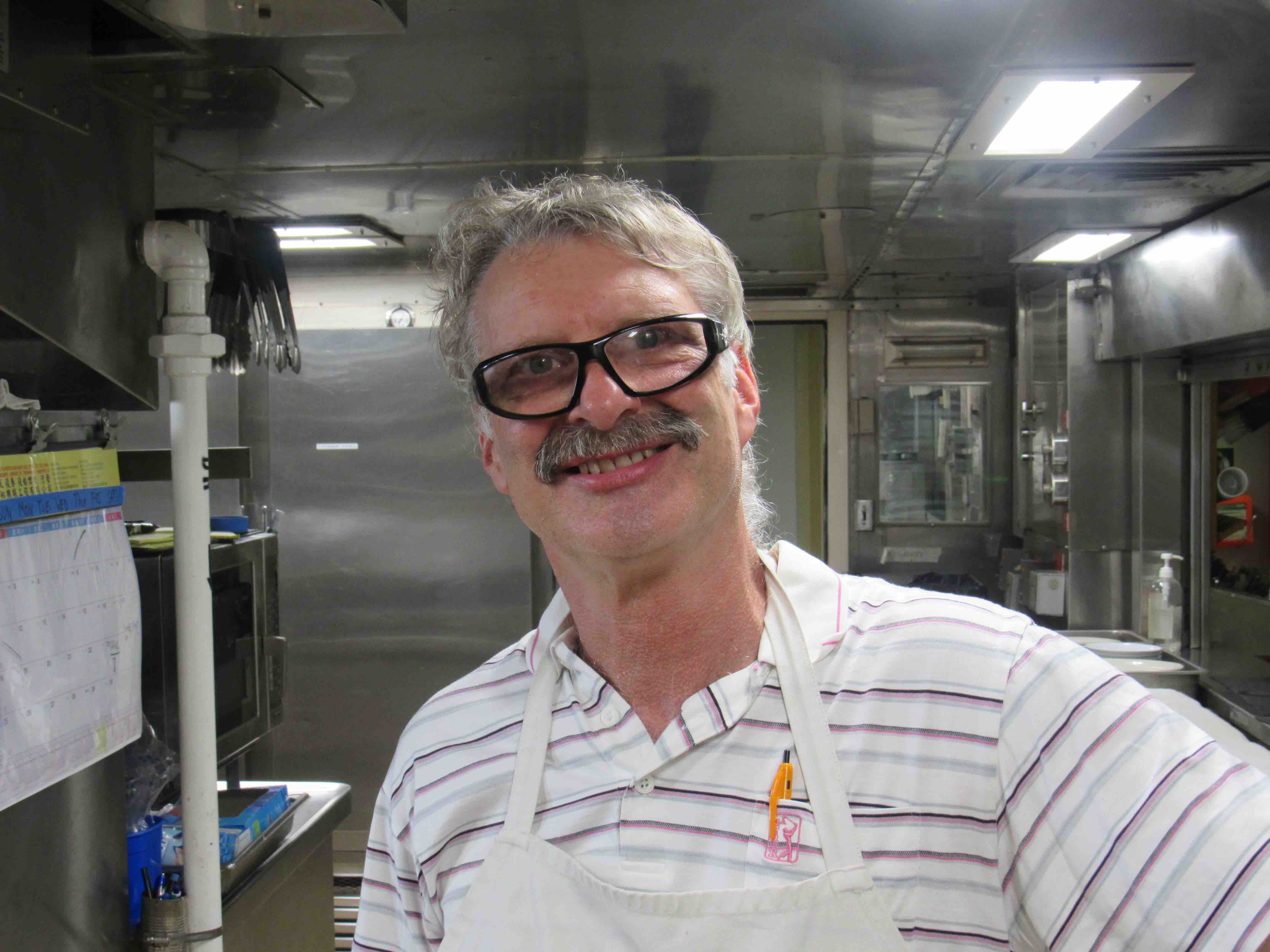 Jay Erickson, Chief Cook on the R/V Revelle.