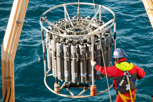 A rosette deployment.