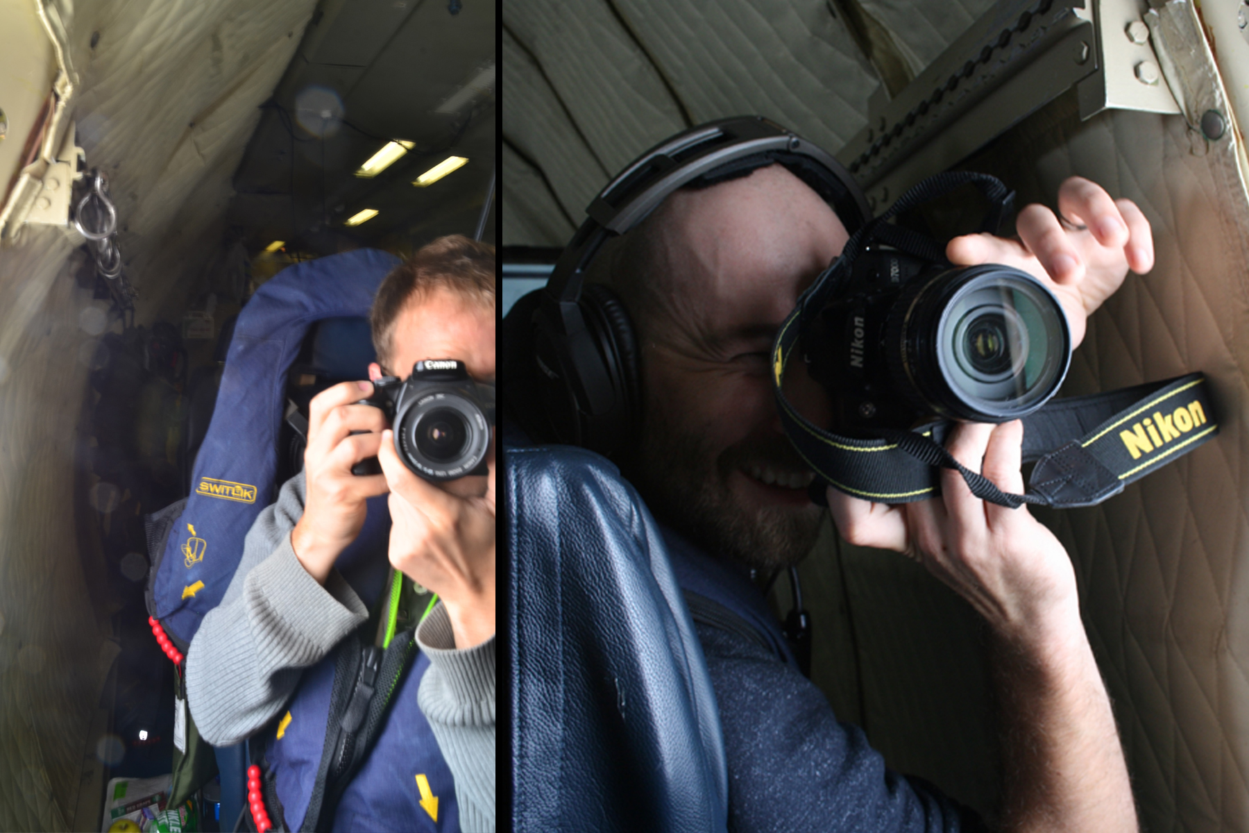 Scientists relaxing on their way back to WHOI.