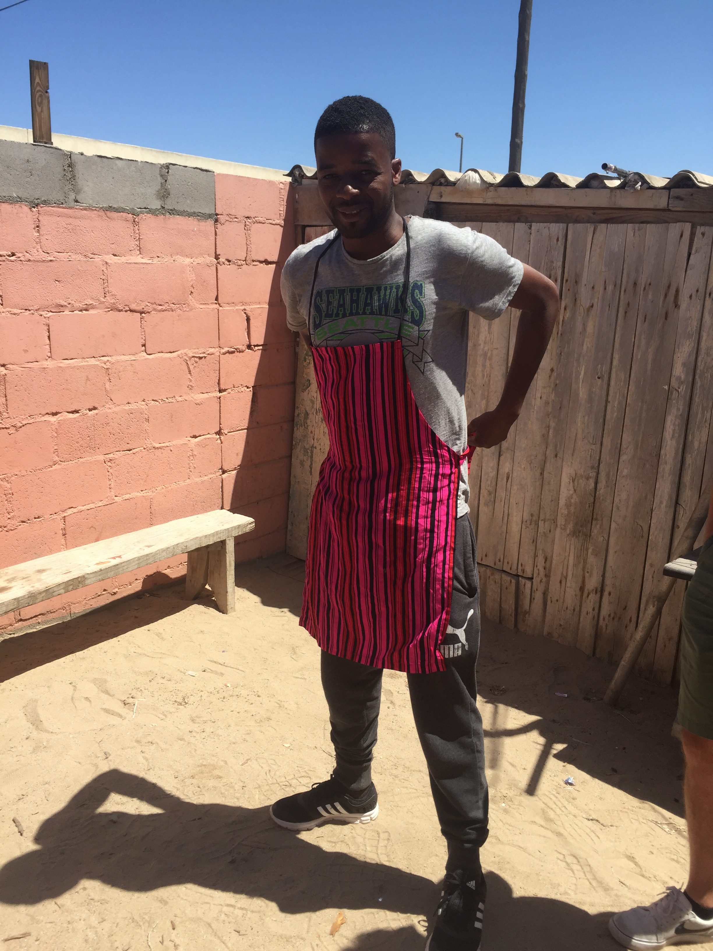 Our talented intern, Ismael, cooking us a traditional Namibian braai. Credit: Mike Tosca
