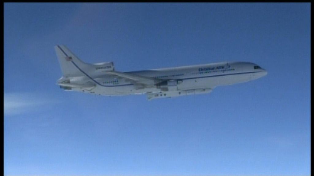 Stargazer aircraft with Pegasus XL. 