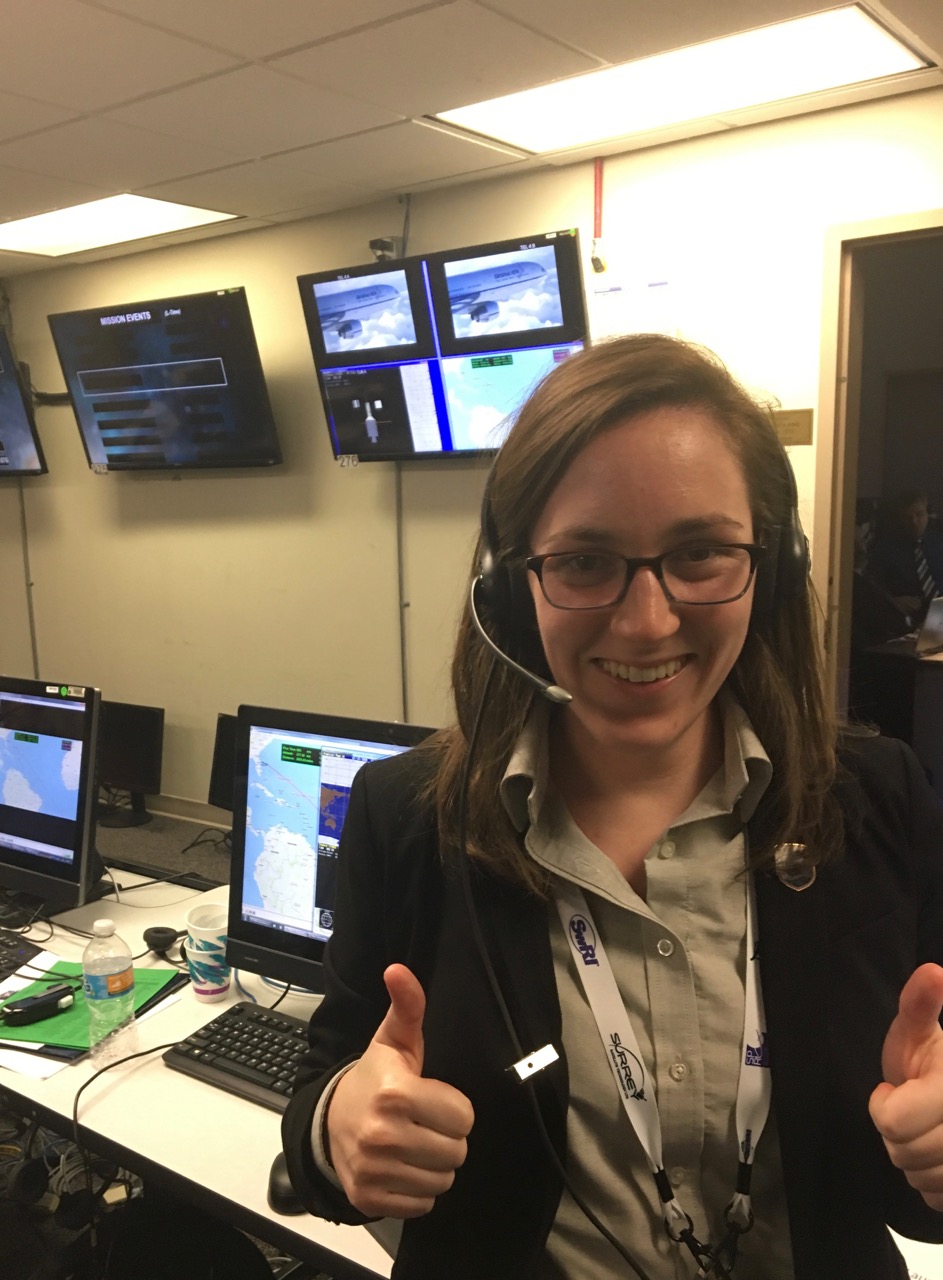 Happy to see CYGNSS satellites up in orbit, while watching the feeds in our back control room.