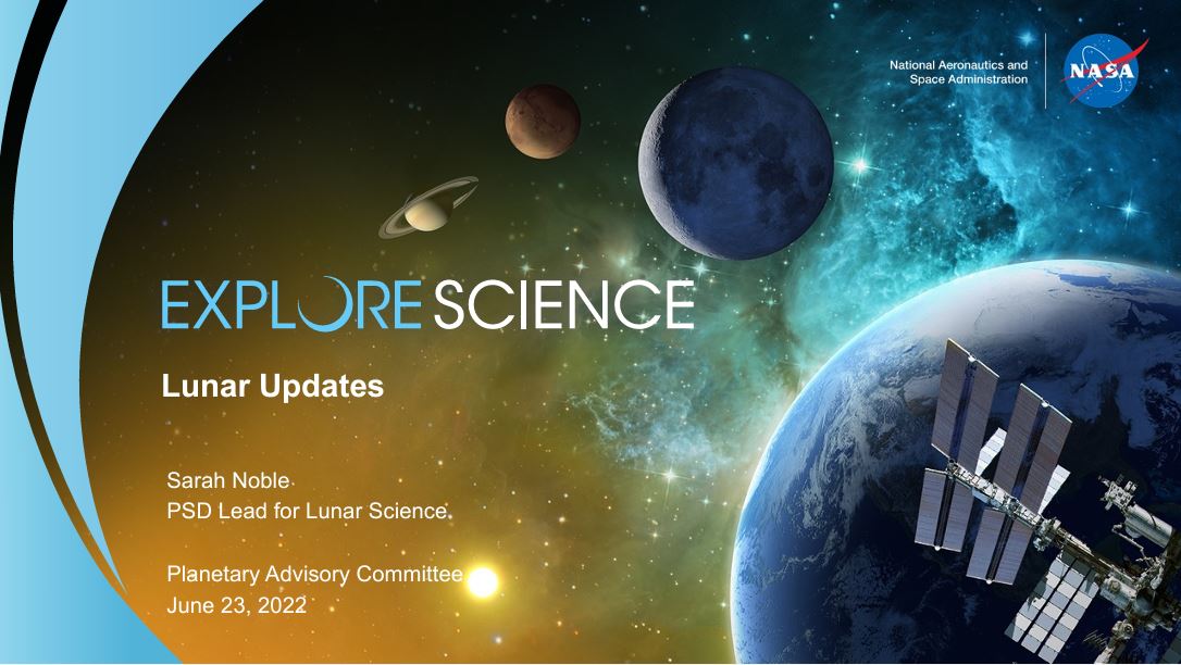 title slide with background illustration of Earth and planets in space