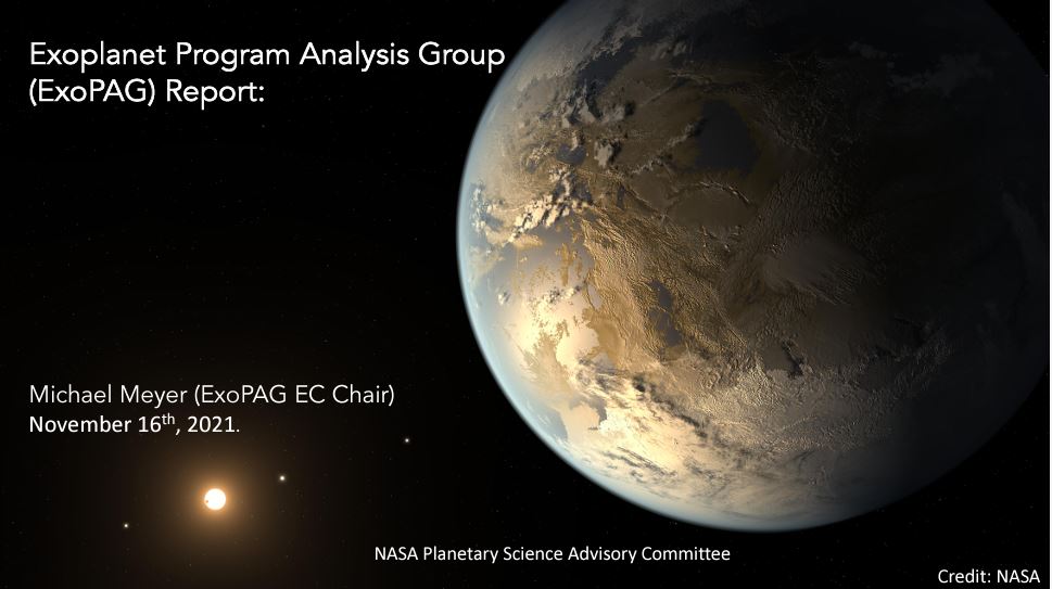 Title slide showing planet at right of frame