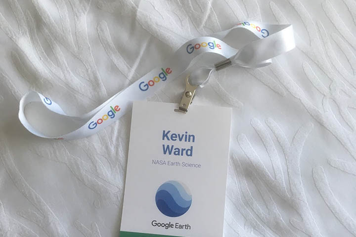 Google Earth event badge