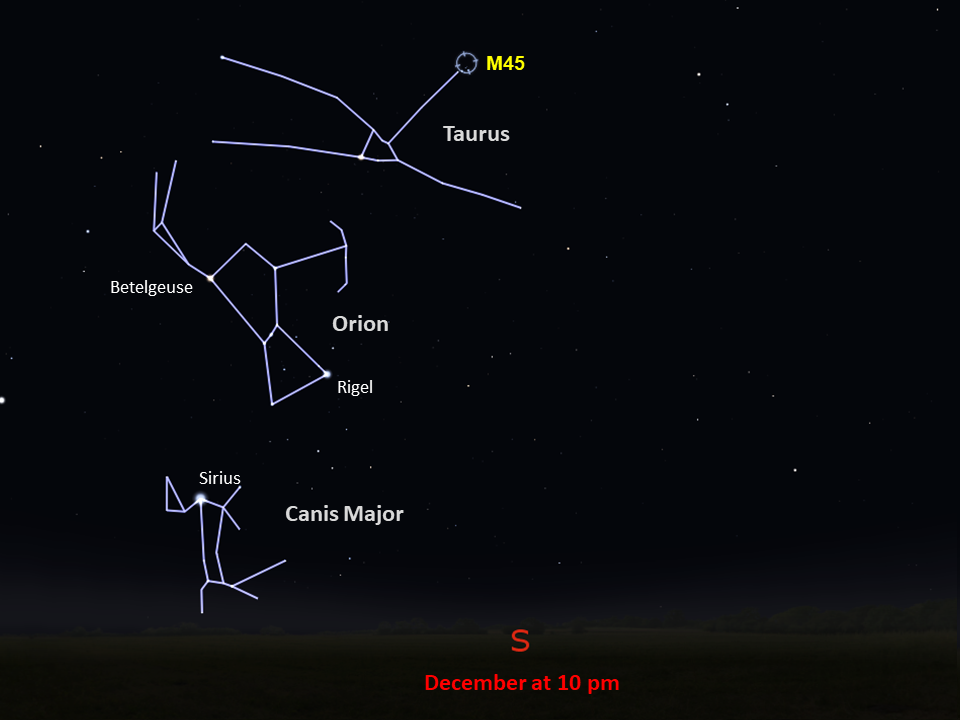 locator star chart for M45