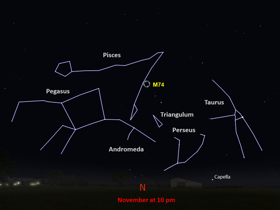 locator star chart for M74