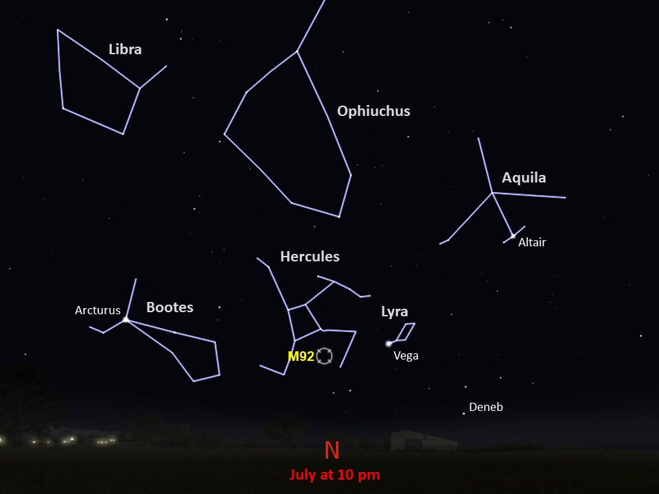 locator star chart for M92