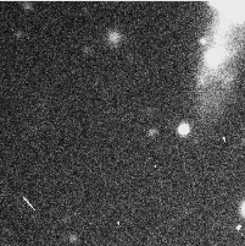 Still image of the discovery images of S/1999 U3.