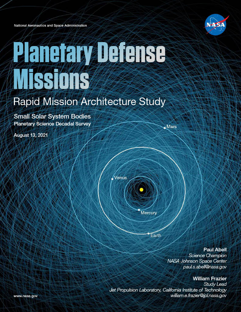Cover of Planetary Defense Missions decadal survey report