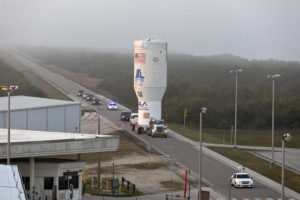The Centaur upper stage arrives at Space Launch Complex 41