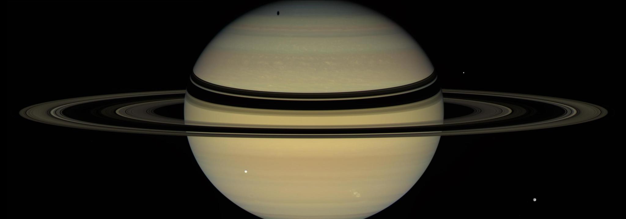 Tight shot of Saturn with its rings