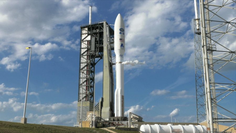 The ULA Atlas V rocket with NOAA's GOES-S satellite is ready for liftoff.