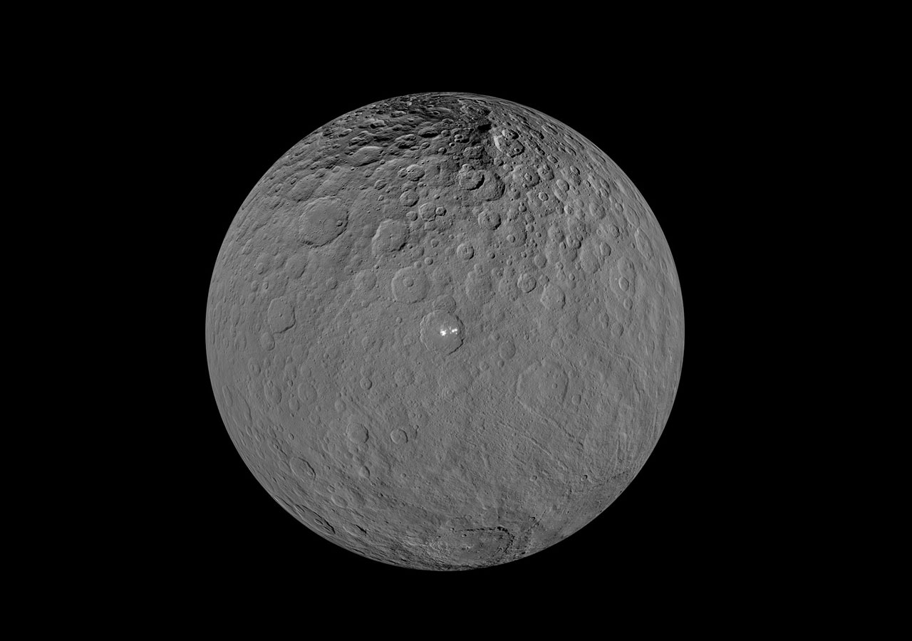 Full globe image of dwarf planet Ceres