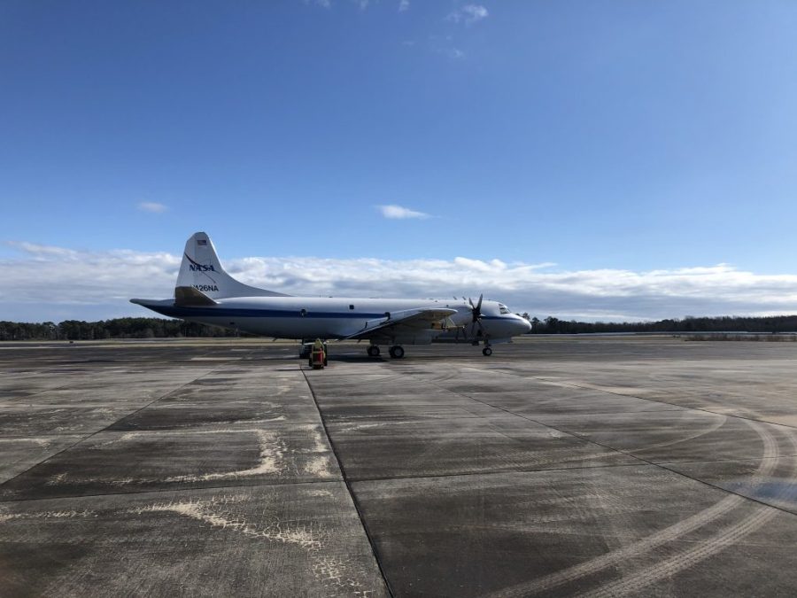 The NASA P-3 Orion on the runway ready for IMPACTS' second science flight on Jan. 25, 2020, at NASA's Wallops Flight Facility in Virginia. Credit: NASA/Katie Jepson