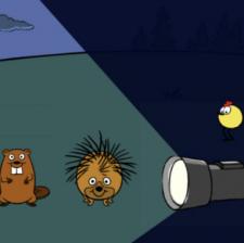 Cartoon of night light game