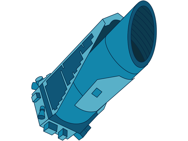 An illustration of NASA’s Kepler Space Telescope.