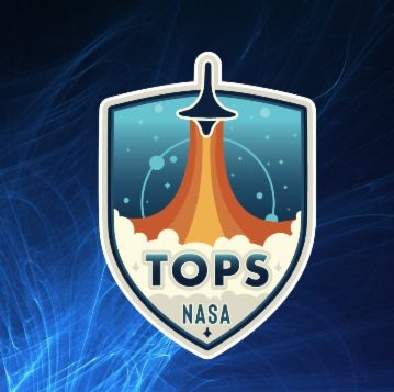 The Transform to Open Science logo, which shows a rocket shaped like a spinning top blasting off against a blue shield-shaped badge.