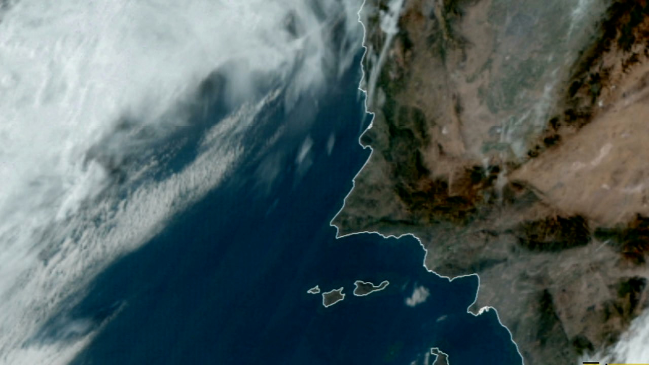 A weather map of Vandenberg Space Force Base in California on Nov. 24, 2021.