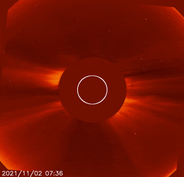 animated image of solar eruptions