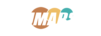 JMARS logo of red, orange, and green orbs behind letters with orbit circle around them