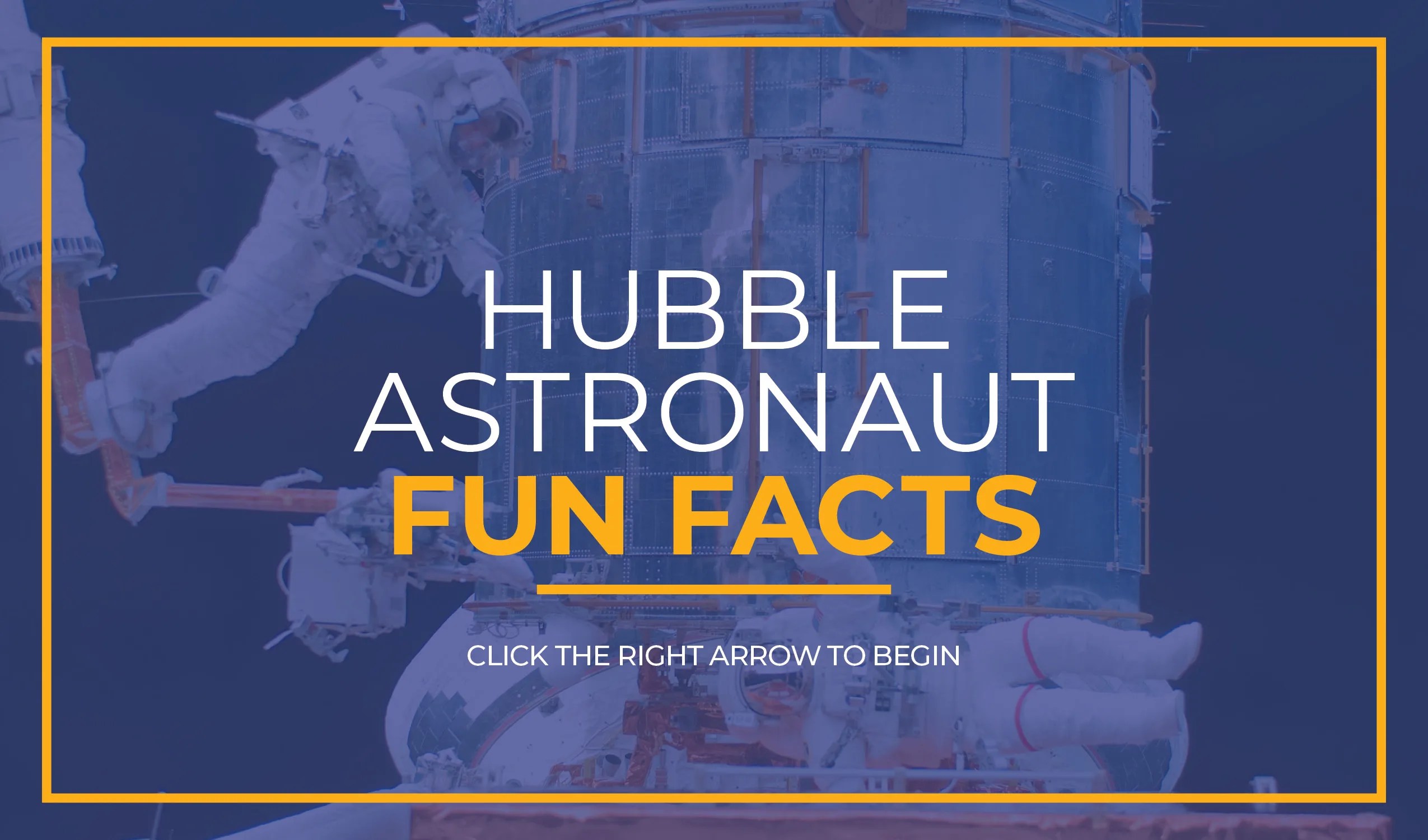 A title slide that says "astronaut Fun Facts"