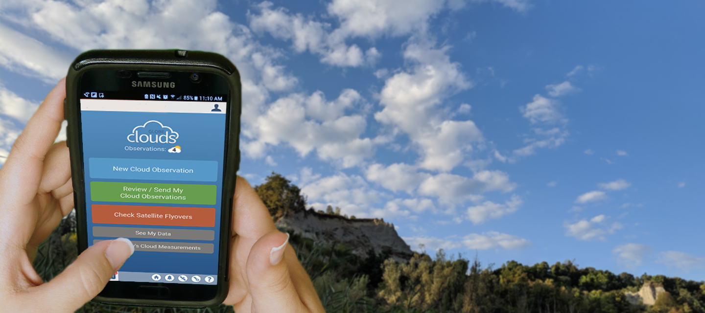 Classifying clouds using a smartphone app
