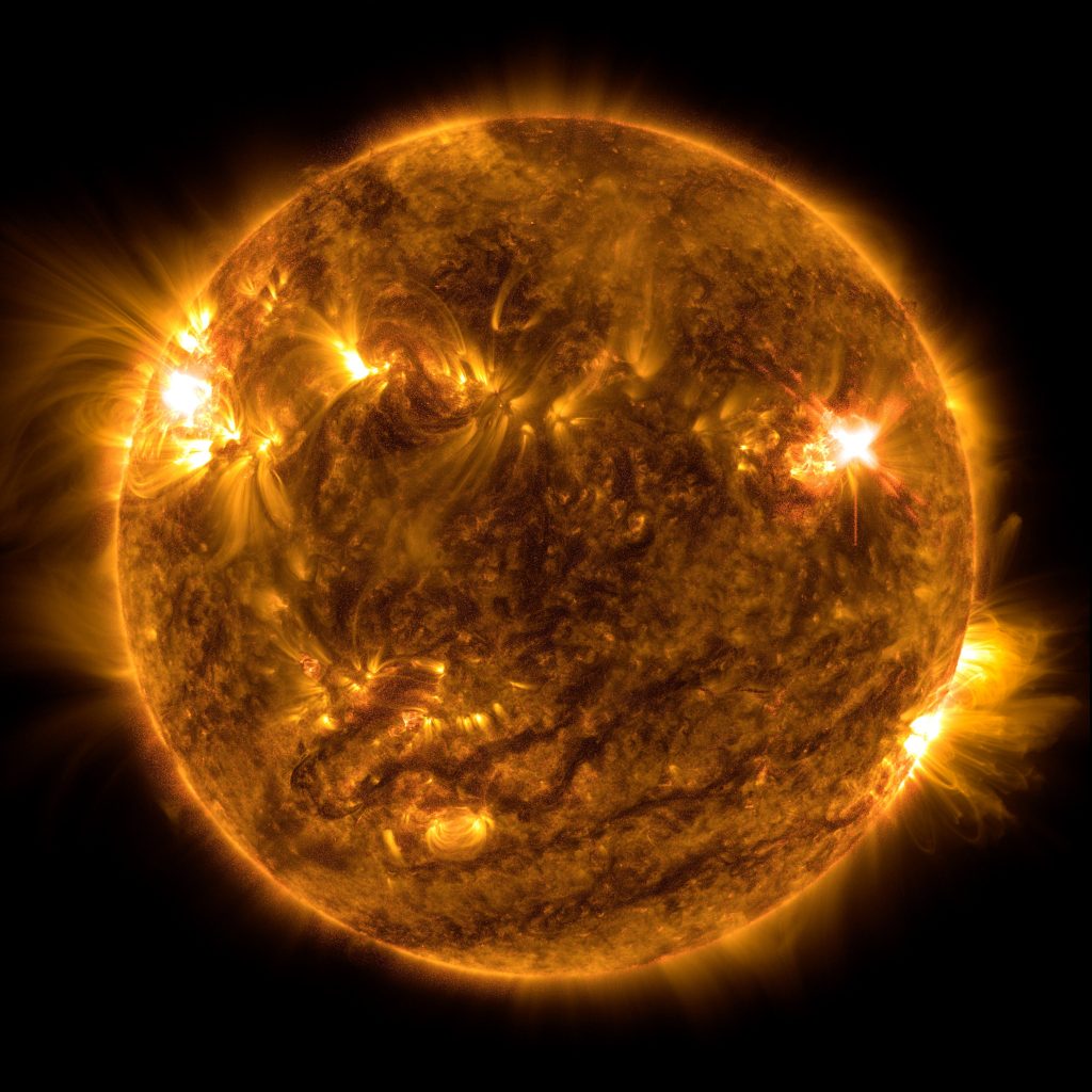
			Sun Releases Strong Solar Flare - NASA Science			