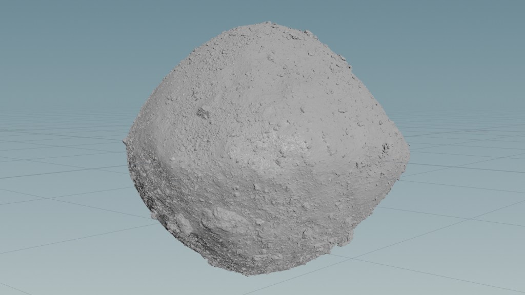 Image if a 3D printout of Bennu