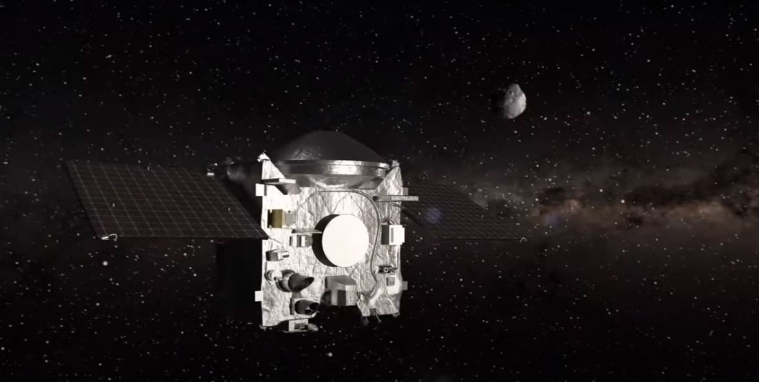 OSIRIS-REx in space as it gets ready for the journey home