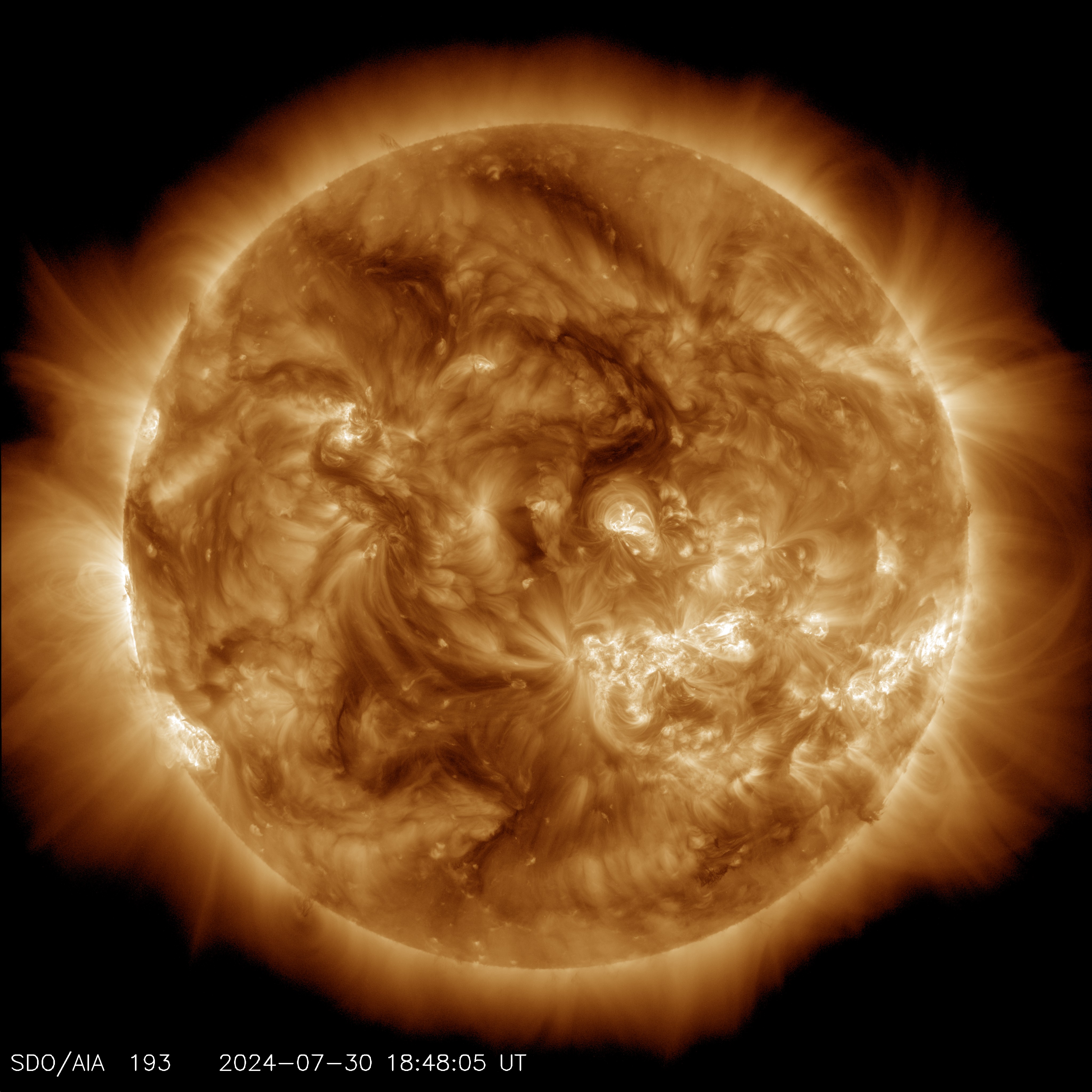 deatiled image of the sun