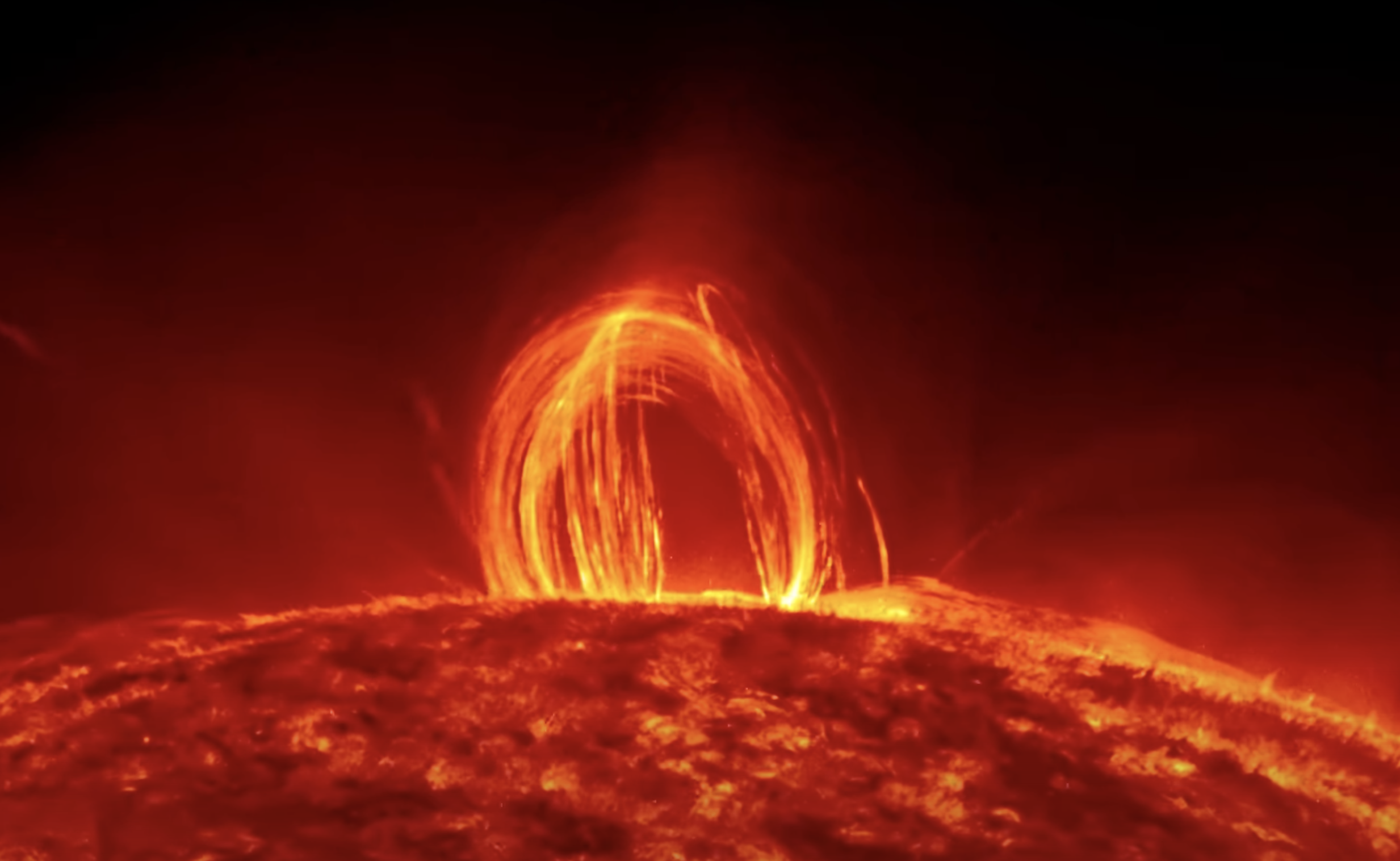 Fiery Looping Rain on the Sun Video - NASA Science