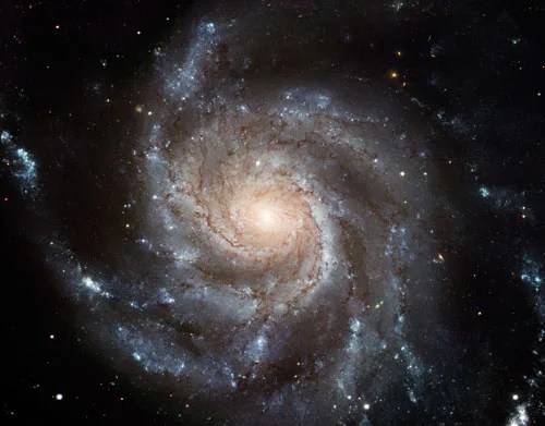 High definition image of the spiral m10 galaxy taken by the hubble space telescope.