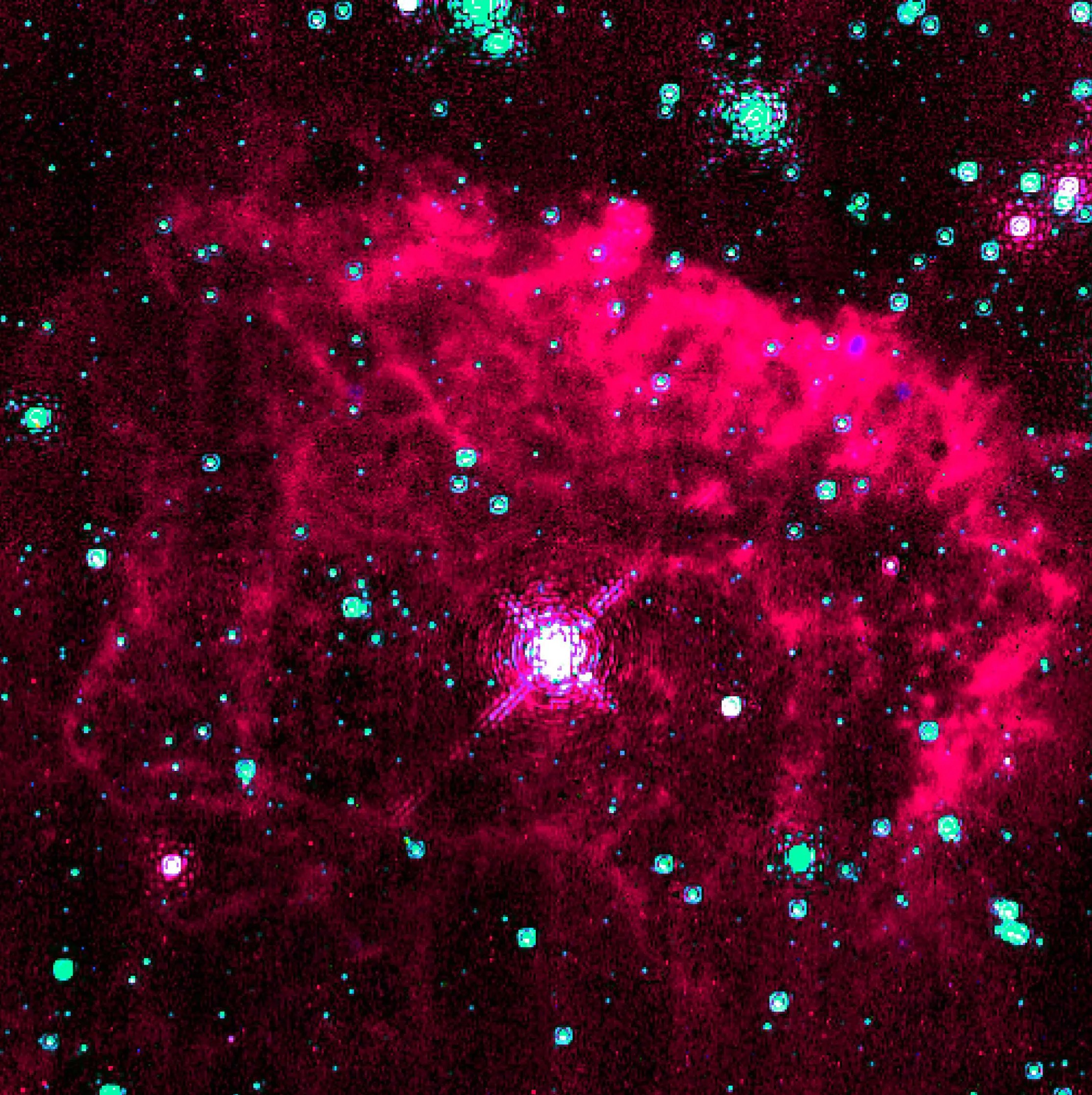 A brilliant star in milky way's core