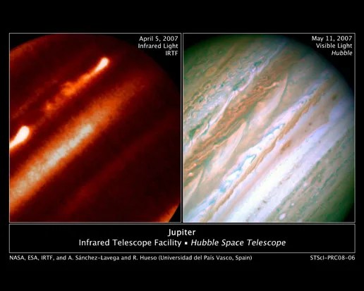 Internal heat drives jupiter's giant storm eruption