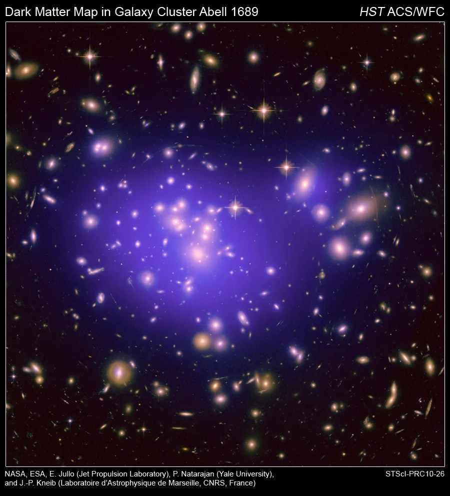 Hubble Maps Dark Matter in Galaxy Cluster