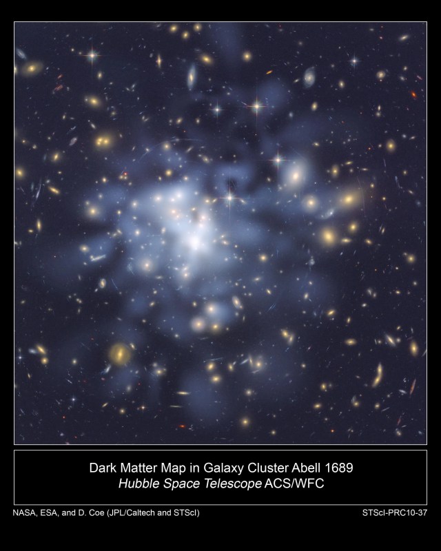 
			Hubble's Dark Matter Map - NASA Science			
