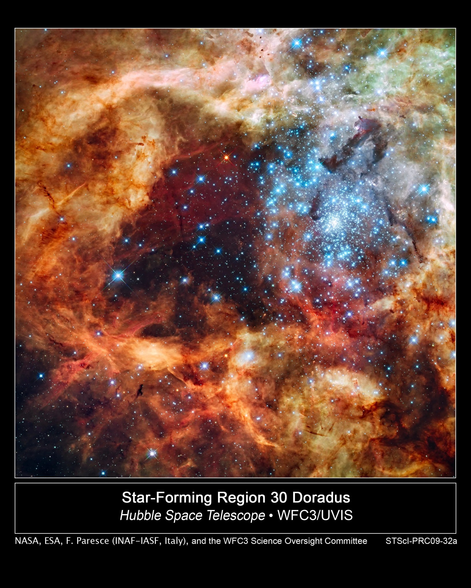 Hubble views grand star-forming region