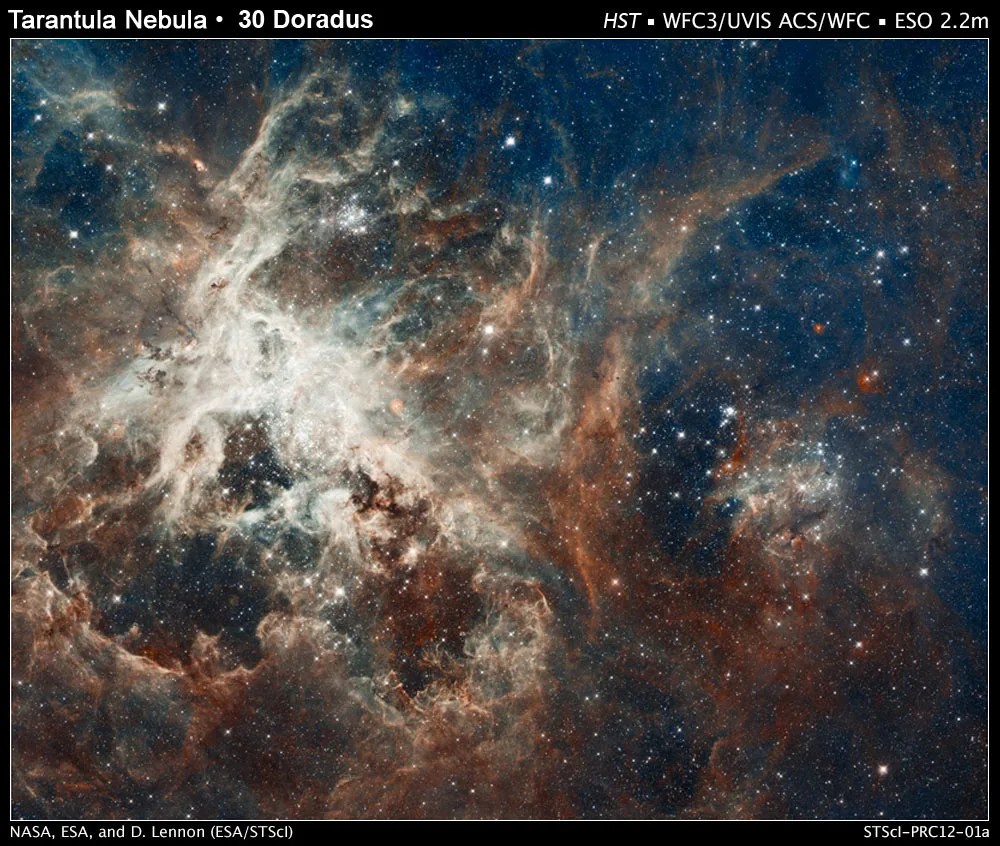 The image comprises one of the largest mosaics ever assembled from Hubble photos and includes observations taken by Hubble's Wide Field Camera 3 and Advanced Camera for Surveys.