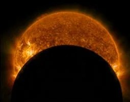Image of solar eclipse from january 2014